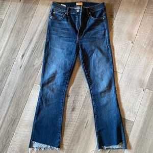MOTHER The Insider Crop Step Fray Jeans